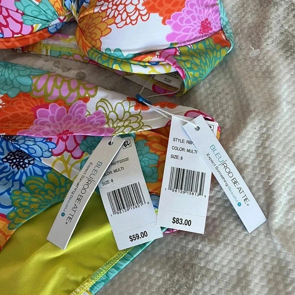Bleu Rod Beattie Fresh Picks Underwire Swim Bikini Top and Bottom - Picture 10 of 11